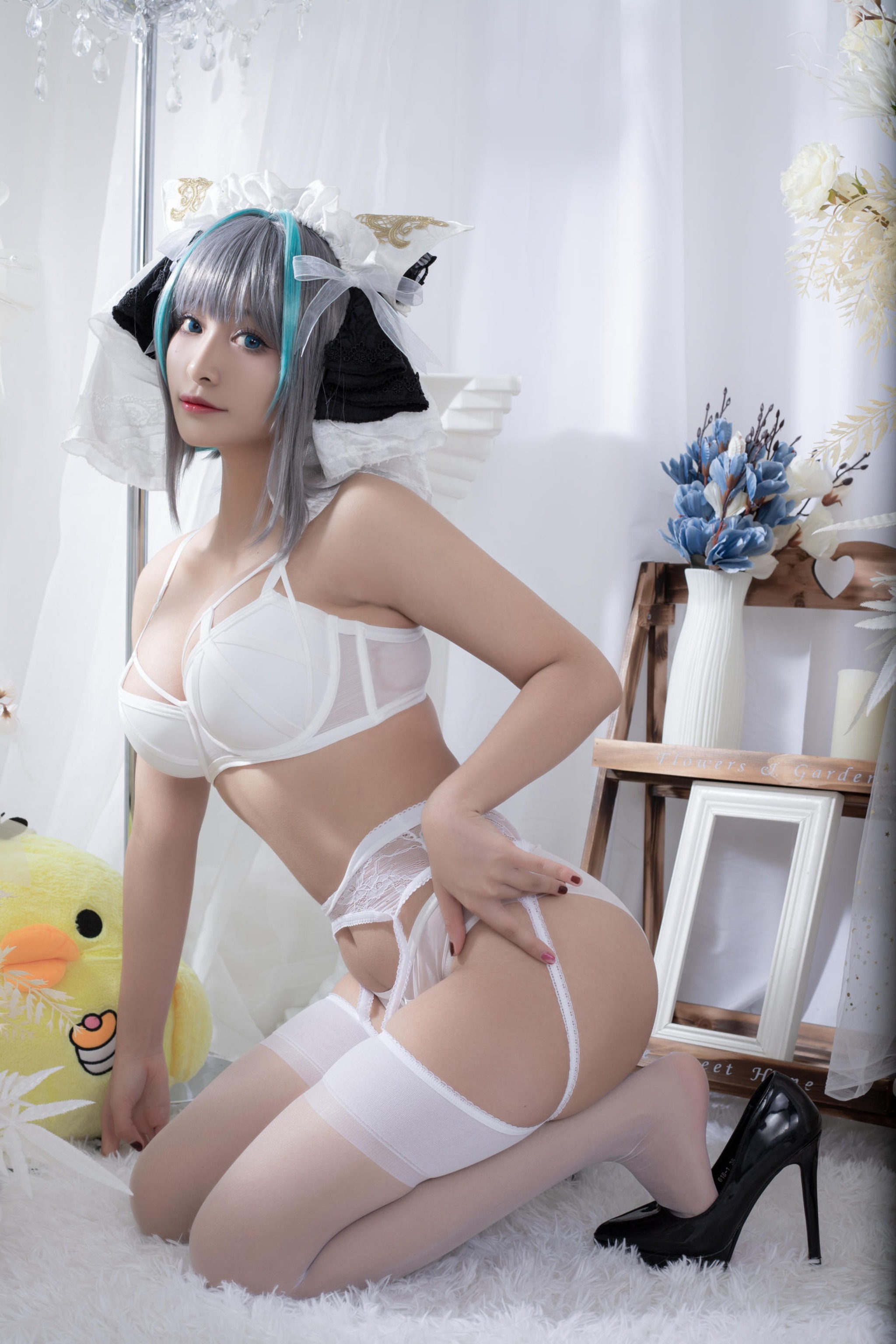 图片[1]-洛璃 LoLiSAMA – NO.090 碧蓝航线 柴郡同人内衣[66P]-XikXak